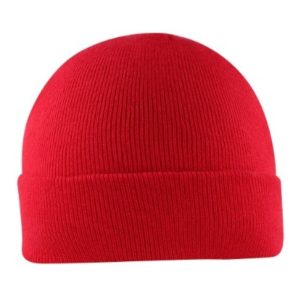 U22902RED - Viscose Cuffed Beanie - Red