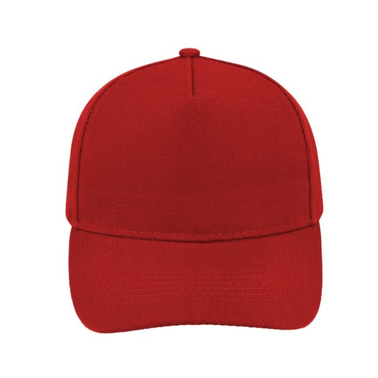 V5038RED - 5 Panel Acrylic Cap - Red