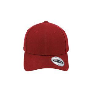 U15608RED - Uflex 6P Curved Peak Snapback - Red / Standard Size