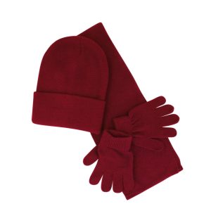 KB1702RED - Kiddies Knitted Set - Red