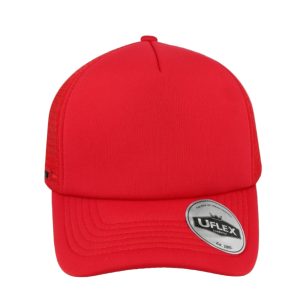 KU15502RED/RED - Uflex Youth Curved Peak Trucke - Red/Red