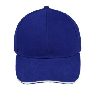 V6001ROYAL/WH - Sandwich Brushed Cotton Cap - Royal/White