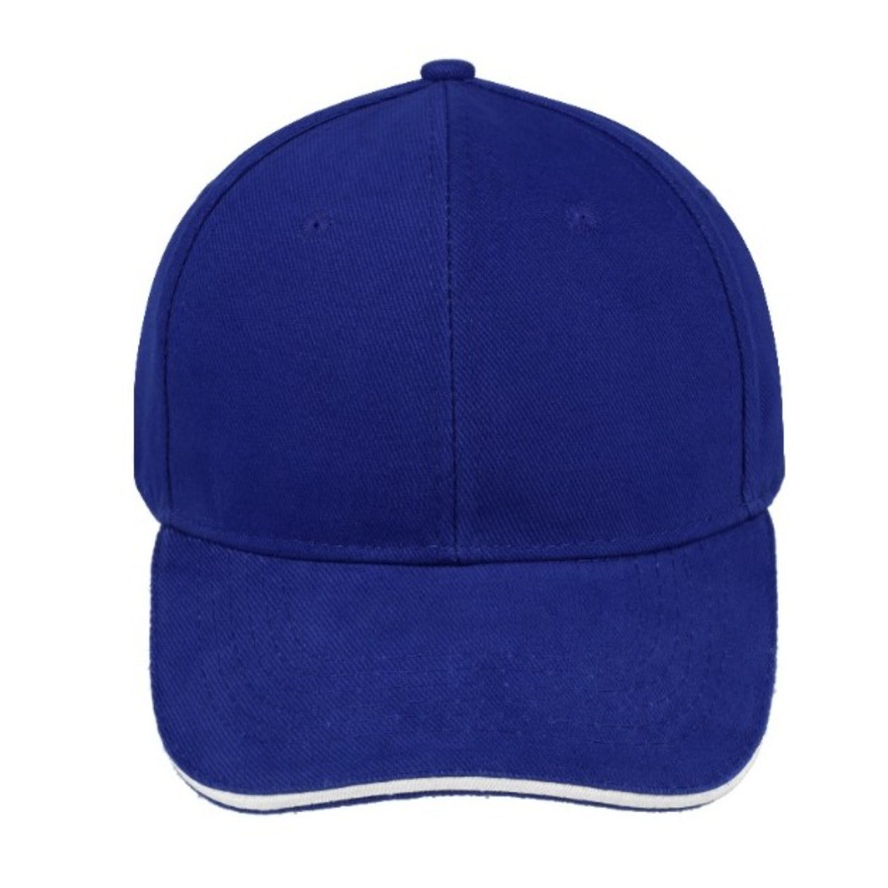 V6001ROYAL/WH - Sandwich Brushed Cotton Cap - Royal/White