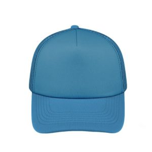 S19500SKYBLUE - Curved Peak Foam Trucker Cap - Sky/Sky