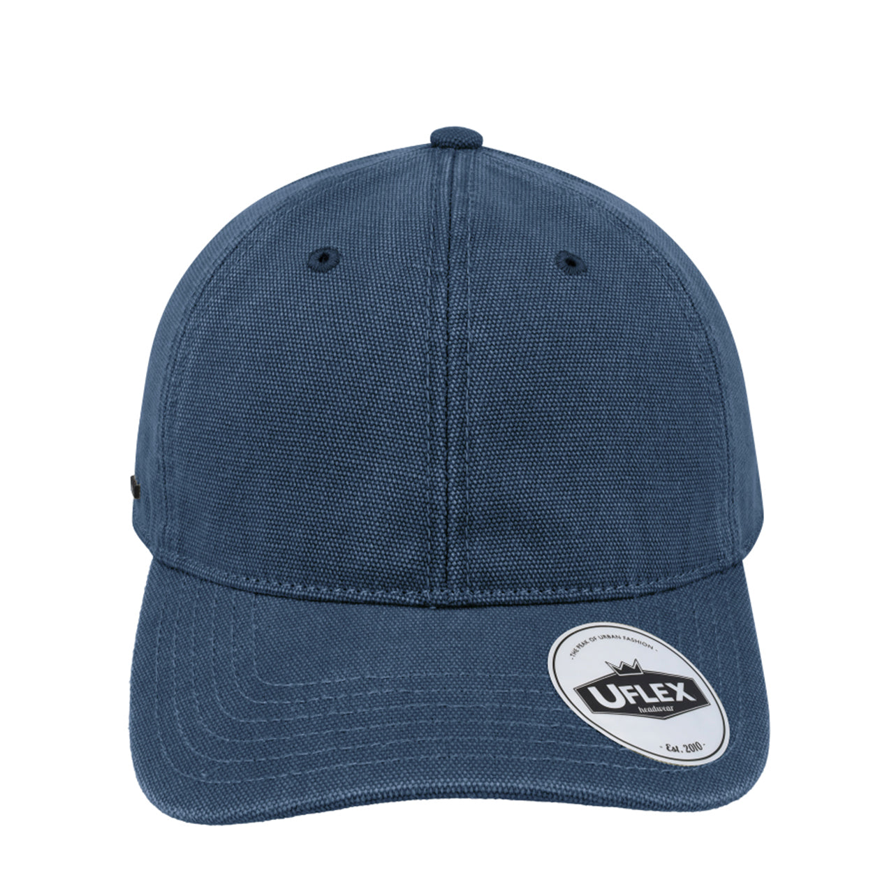 U22610STEELBLUE - 6P Washed Canvas Dad Cap - Steel Blue