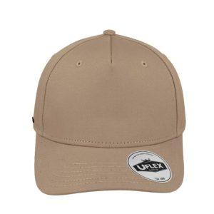 U15518STNE - Uflex 5P Curved Peak Snapback - Stone