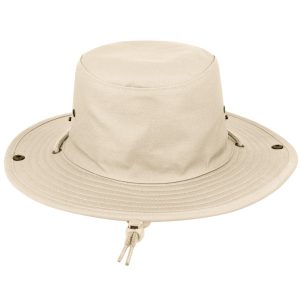 K6048STONE-54CM - Kiddies Wide Brim Safari Hat - Stone / 54 CM