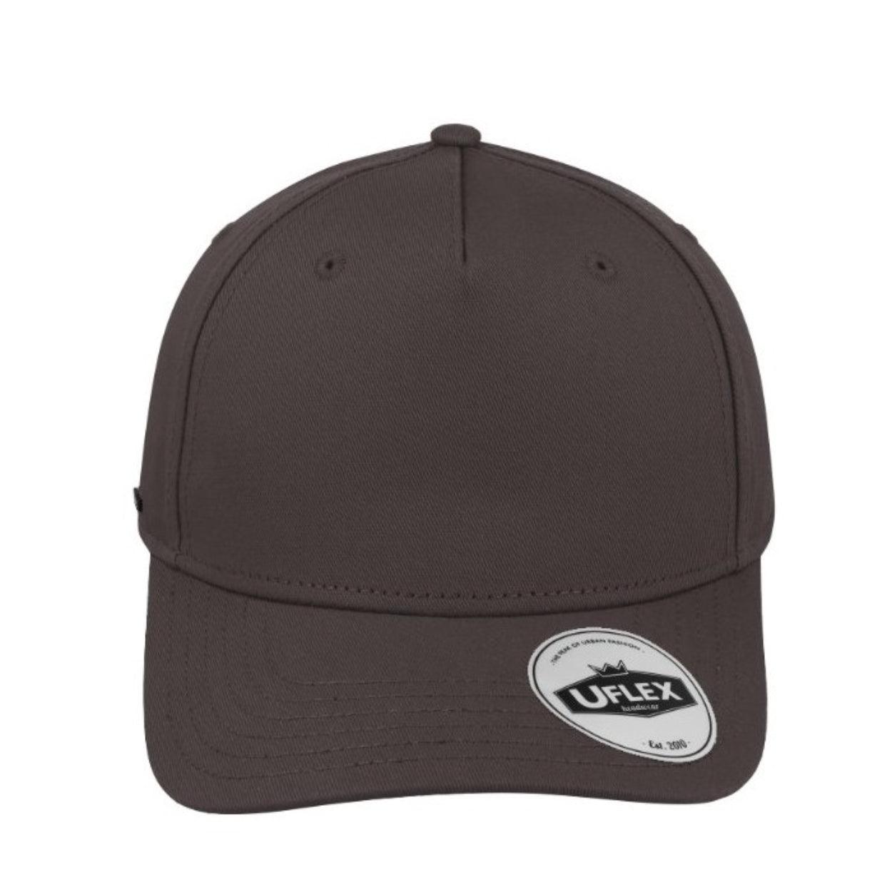 U15518URBANGREY - Uflex 5P Curved Peak Snapback - Urban Grey