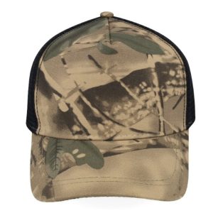 5003VINCA/BL - MAC Trucker Cap - Vintage Camo/Black