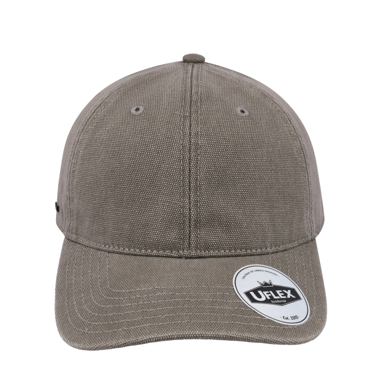 U22610VINTGEGRY - 6P Washed Canvas Dad Cap - Vintage Grey