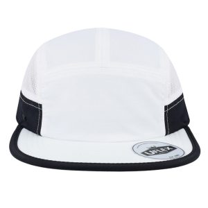 U23001AWH/BL/WH - Uflex 6 Panel Active Cap - White/Black/White