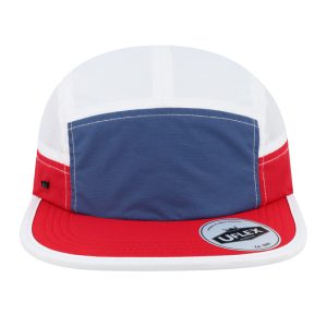 U23001AWH/RE/WH - Uflex 6 Panel Active Cap - White/Red/White