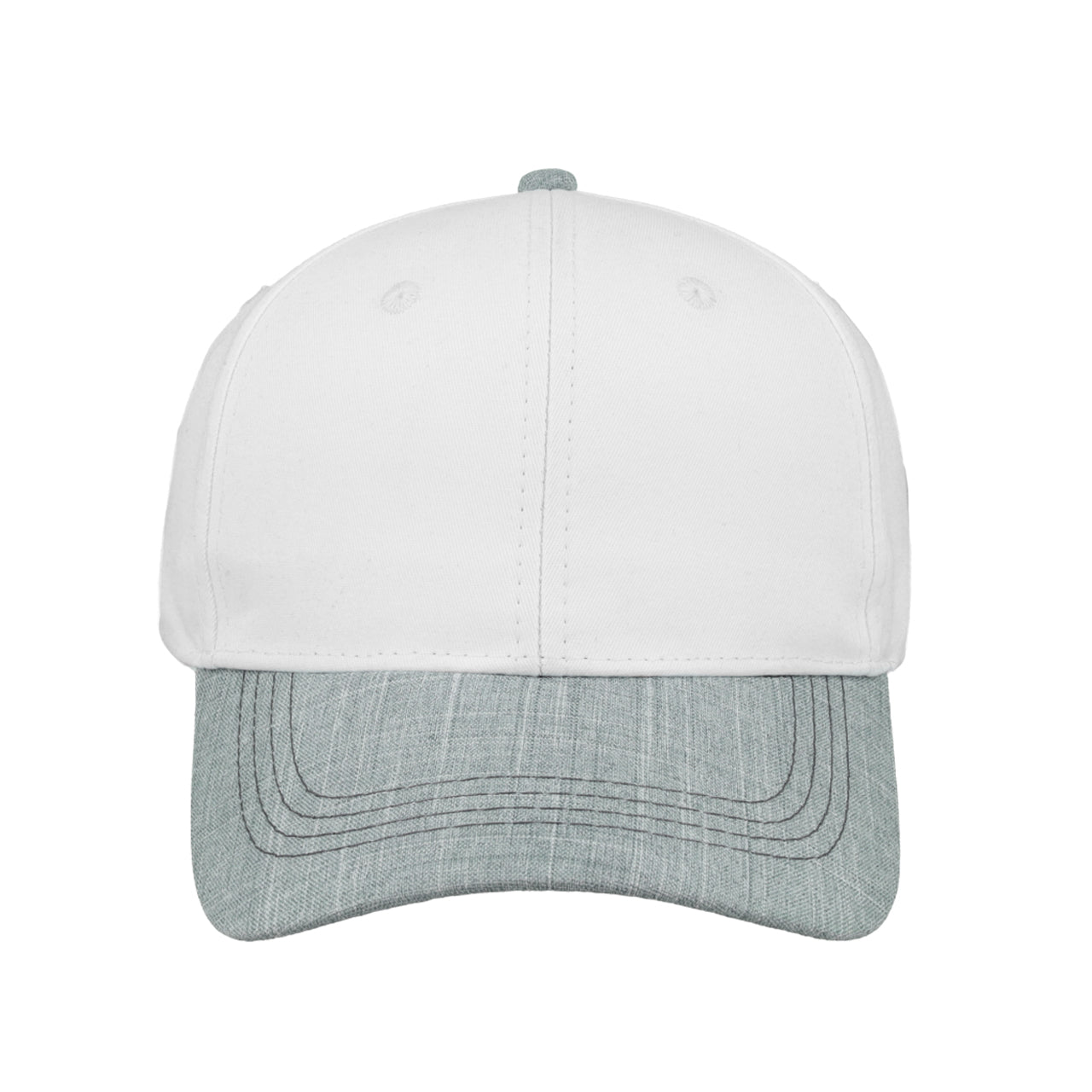 SAF6002WHT/SNWM - SA Two-Tone 6 Panel Cap - White/Snow Melange