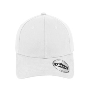 U15603WHT-L/XL - Uflex Prostyle 6 Panel Fitted - White / Large/Xtra Larg