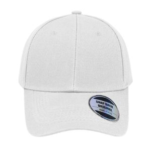 S17607WHITE - American Curved Peak Cap - White