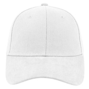 6009WHITE - Retail 6 Panel Cap - White