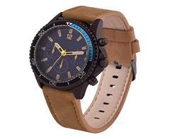 Mens PU Sporty Tach Watch