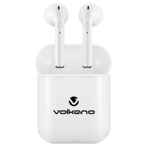 Volkano Buds Series TWS Without Silicone - White