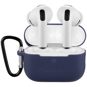 Amplify Note X 3 Series TWS Earphones - White Case + Blue Cover