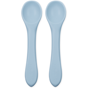 Silicone Feeding Spoons 2-Pack - Powder Blue