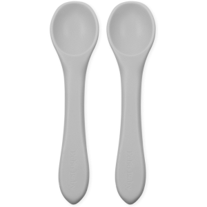 Silicone Feeding Spoons 2-Pack - Stone