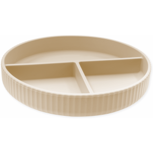 Silicone Suction Plate - Ivory