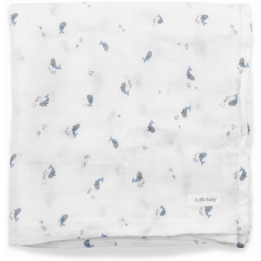 Muslin Swaddle Blanket - Ocean