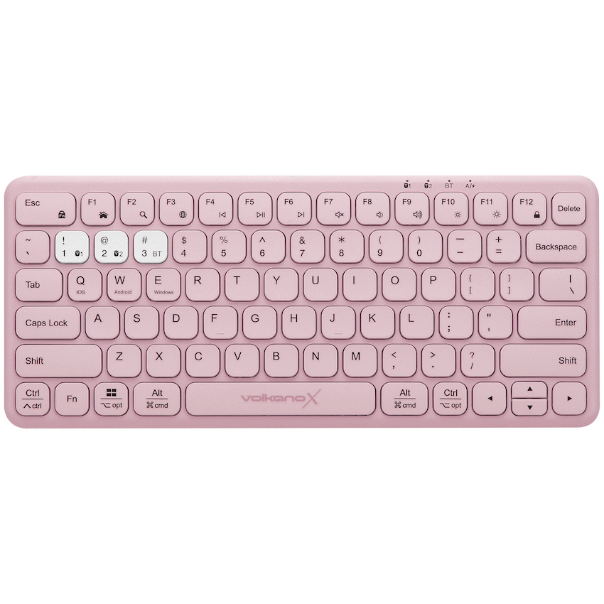 VolkanoX Blaze Bluetooth Wireless Keyboard and Mouse Combo - Rose - Image 23