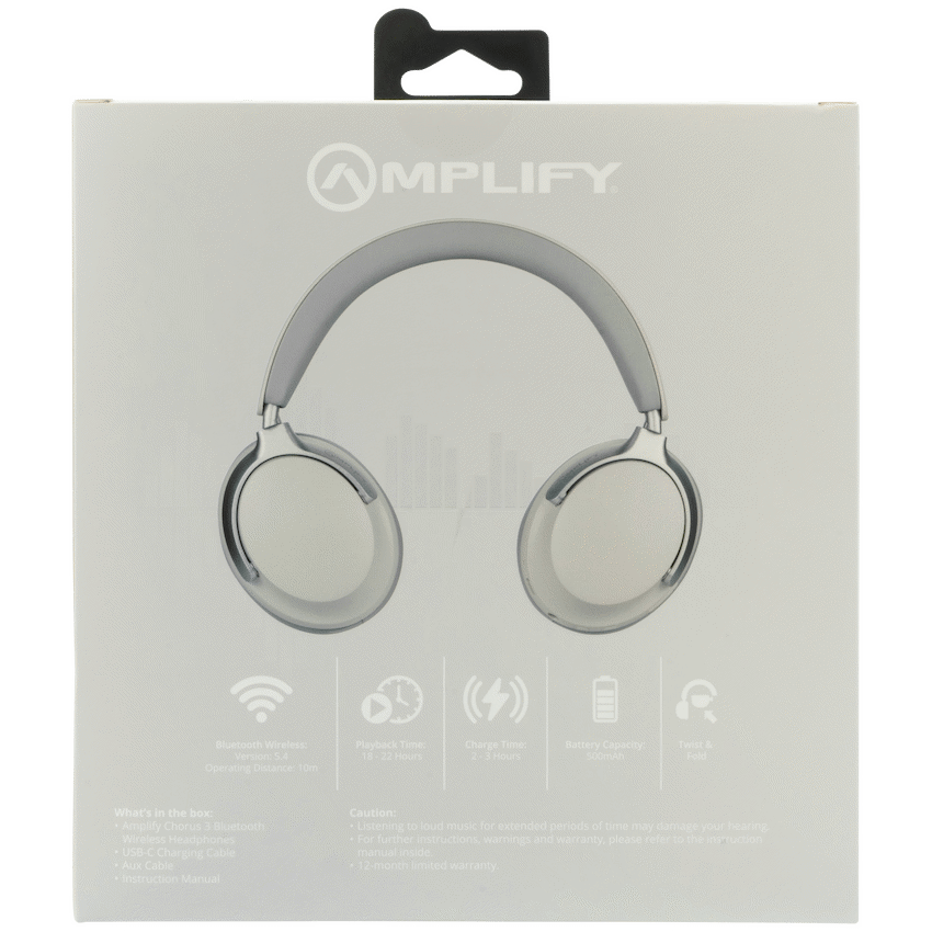 Amplify Chorus 3 Bluetooth Wireless Headphones - Nude - Image 9