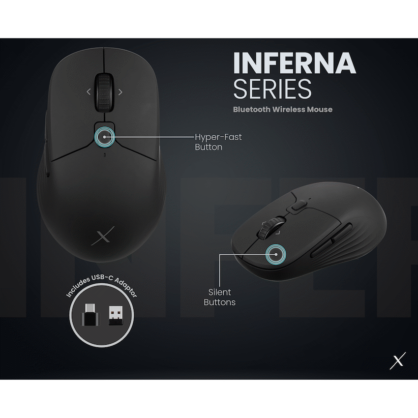 VolkanoX Inferna Bluetooth Wireless Mouse - Graphite - Image 14