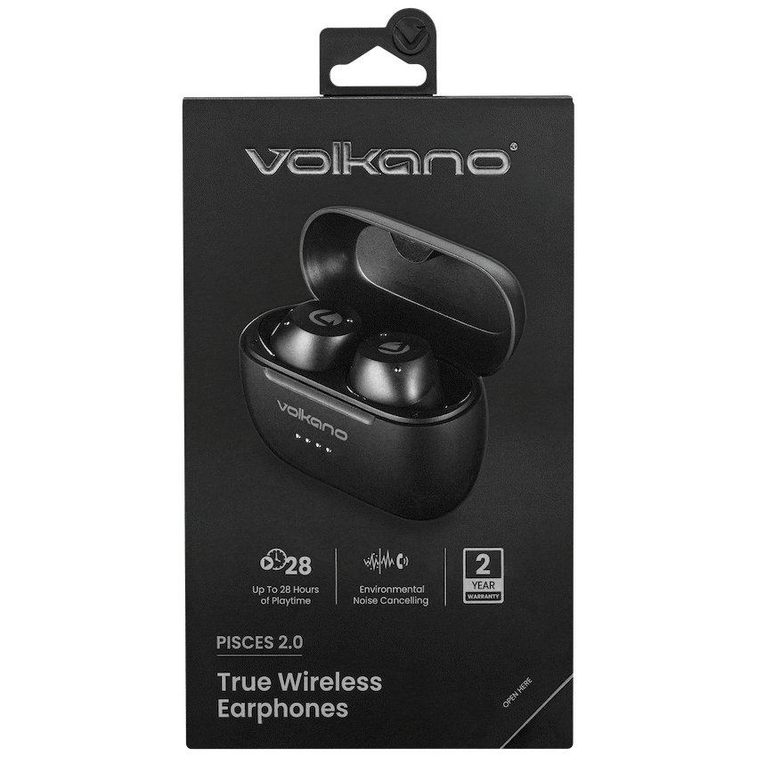 Volkano Pisces 2.0 Series TWS Earphones - Black - Image 9