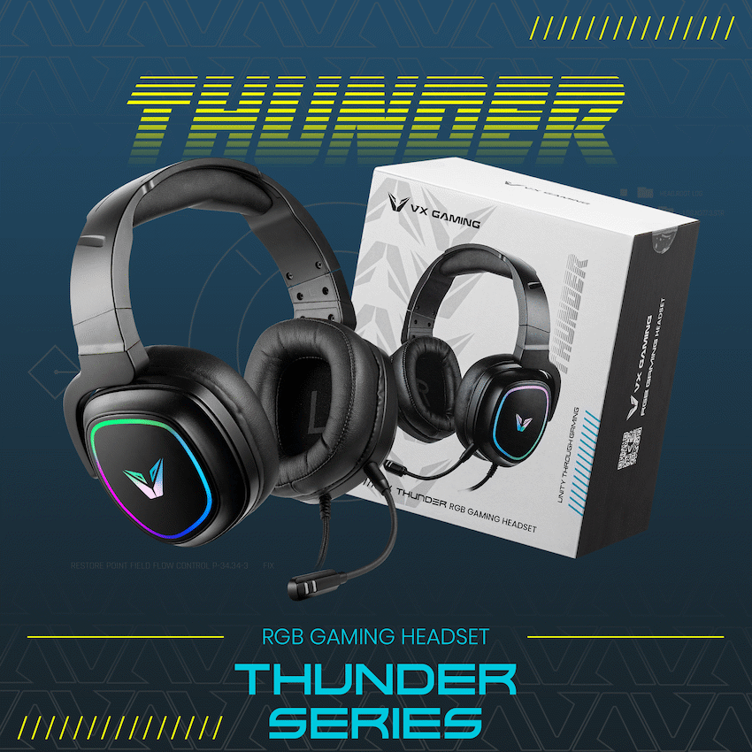 VX Gaming Thunder series Gaming Headset RGB - Image 10