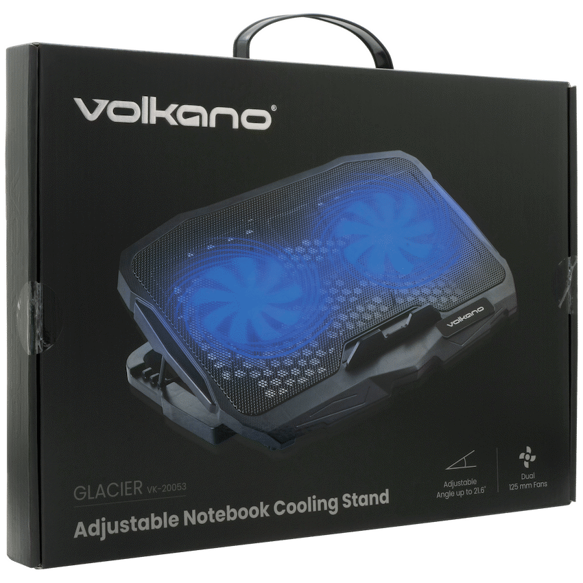 Volkano Glacier Series Upright Notebook Cooling Stand with Dual Fans - Image 25