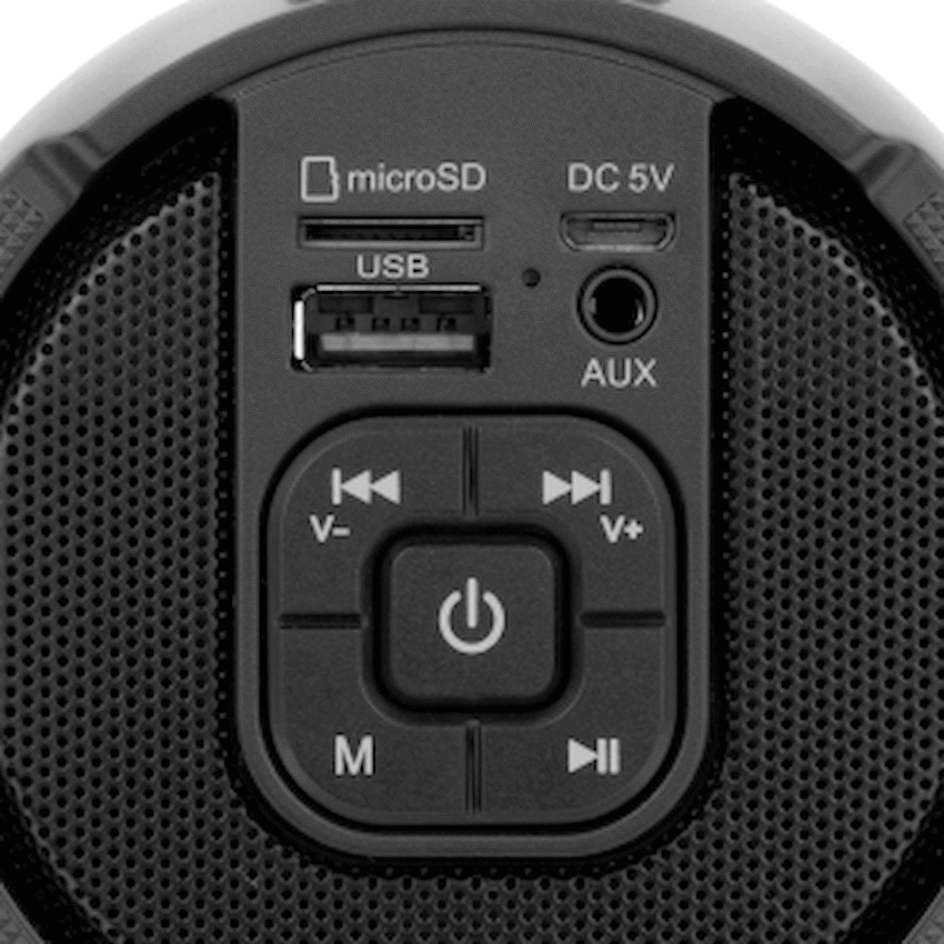 Volkano Mini Mamba Series Bluetooth Speaker - Black - Image 6