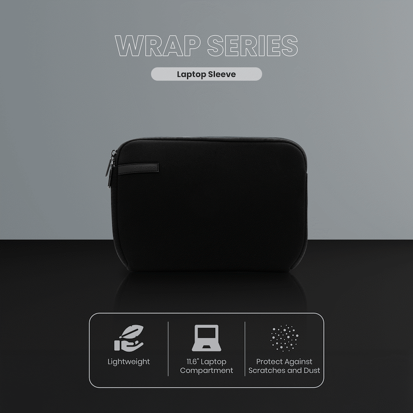 Volkano Wrap series 11.6" Laptop sleeve Black - Image 17