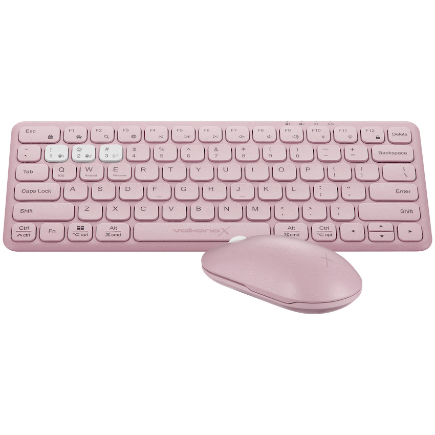 VolkanoX Blaze Bluetooth Wireless Keyboard and Mouse Combo - Rose - Image 7