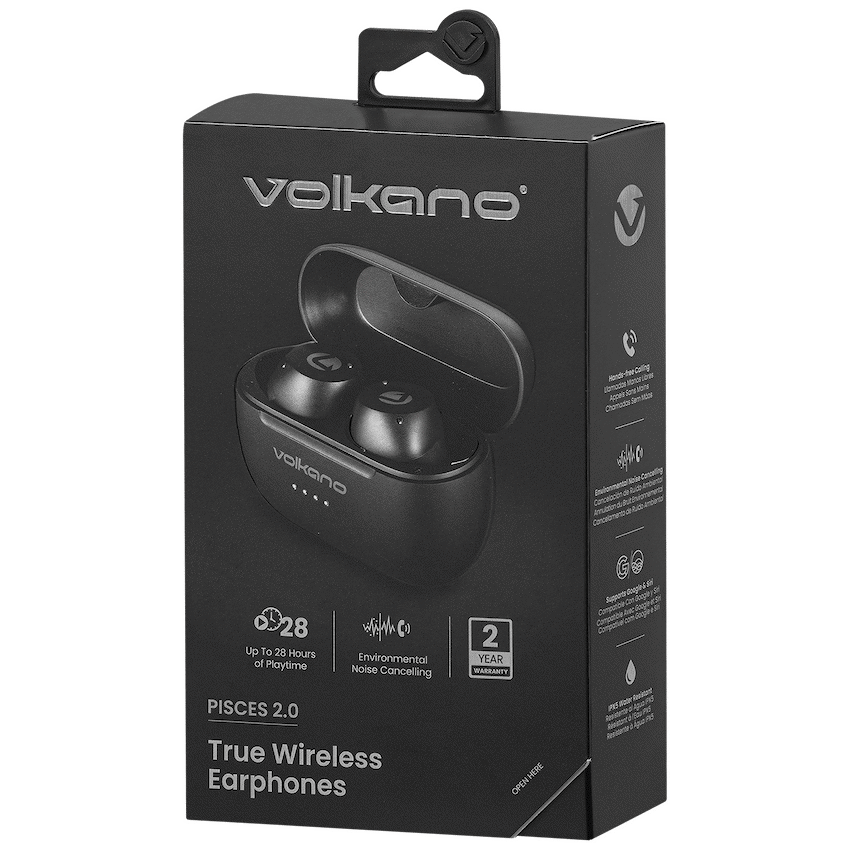 Volkano Pisces 2.0 Series TWS Earphones - Black - Image 12