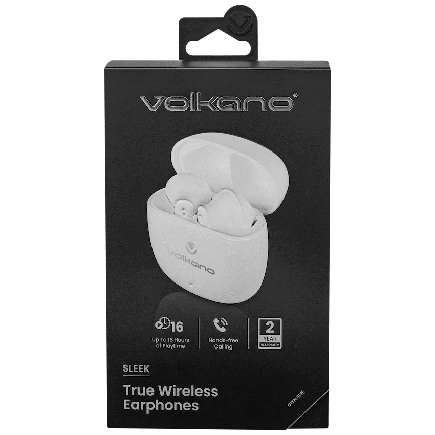 Volkano Sleek Series TWS Earphones - White - Image 12