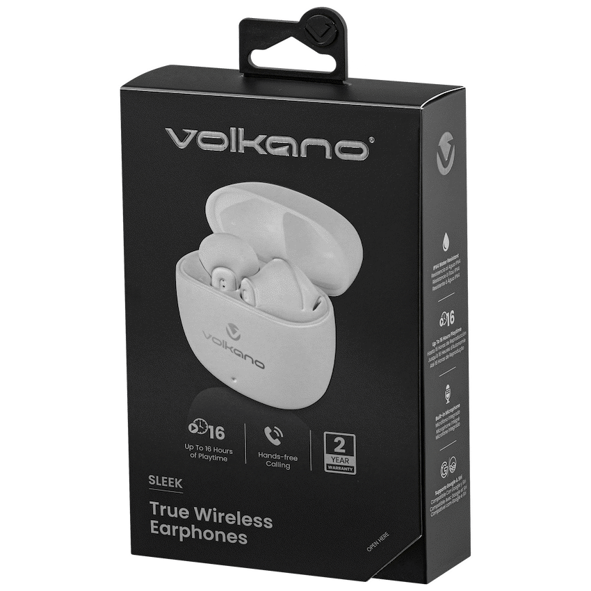 Volkano Sleek Series TWS Earphones - White - Image 15
