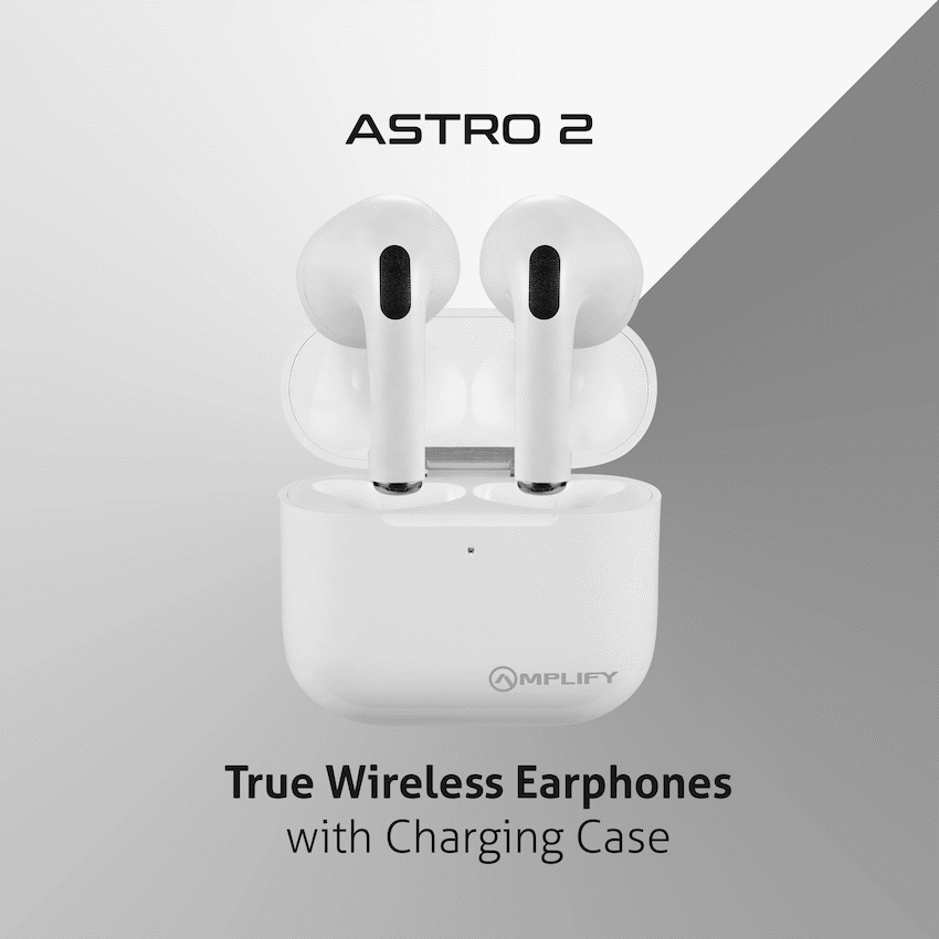 Amplify Astro 2 Series True Wireless Earphones - White - Image 4