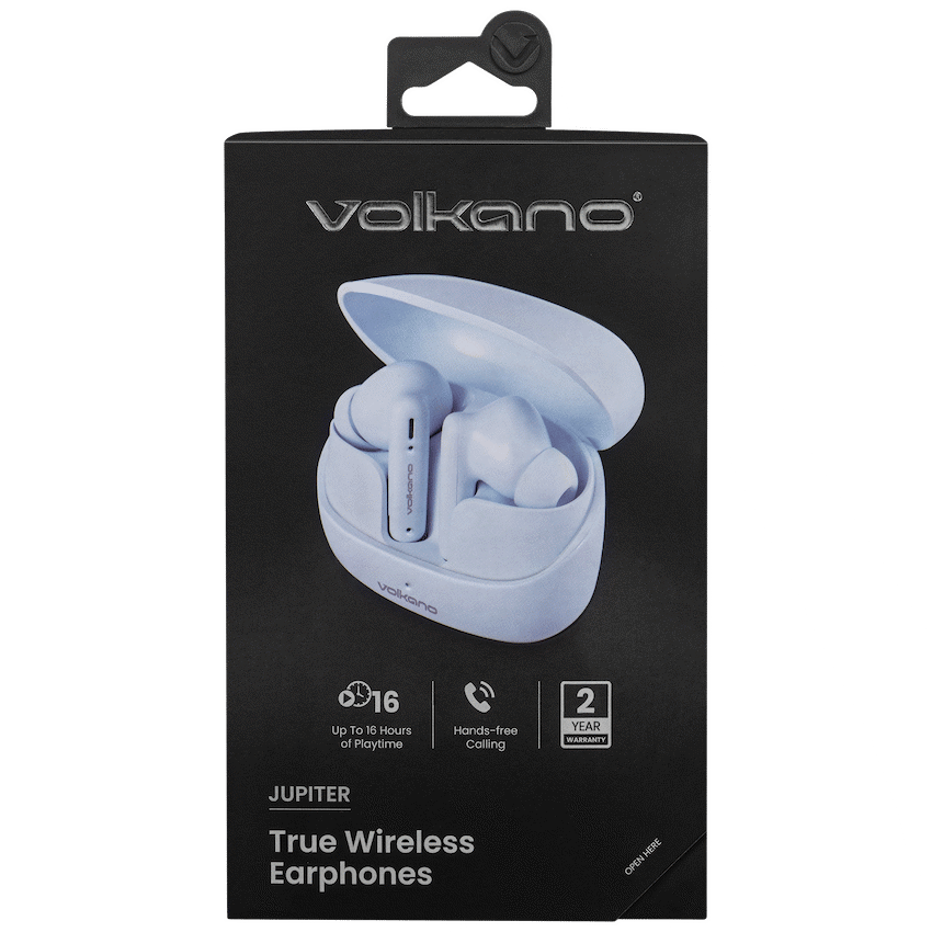 Volkano Jupiter Series TWS Earphones - Pastel Blue - Image 8