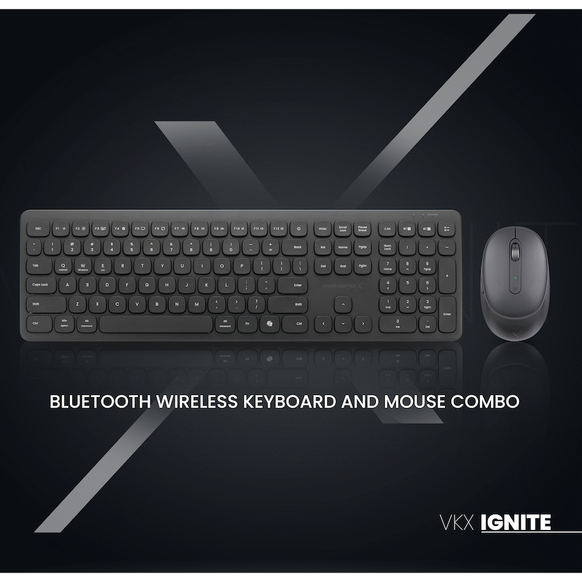 VolkanoX Ignite Bluetooth Wireless Keyboard and Mouse Combo - Graphite - Image 12