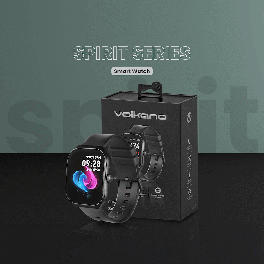 Volkano Spirit Series Smart Watch - Black - Image 7