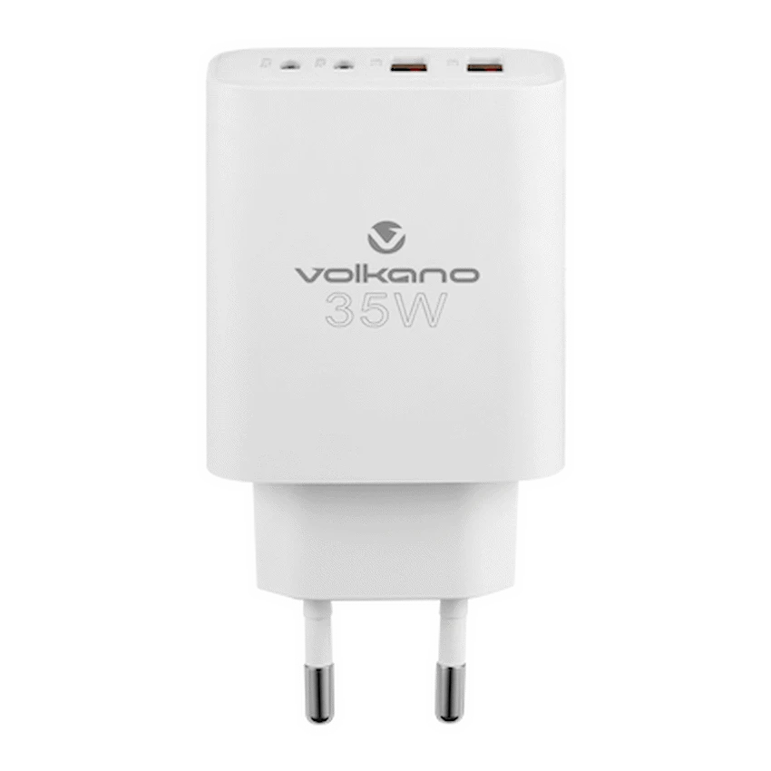 Volkano Quad Series 2x PD USB-C 2x USB-A 3a Wall Charger - Image 2