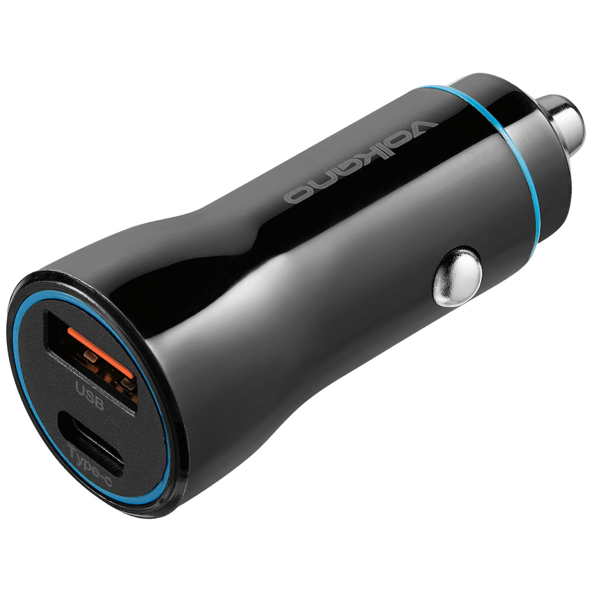 Volkano Cruise Series Car Charger with P.D. and USB Q.C. - Image 2