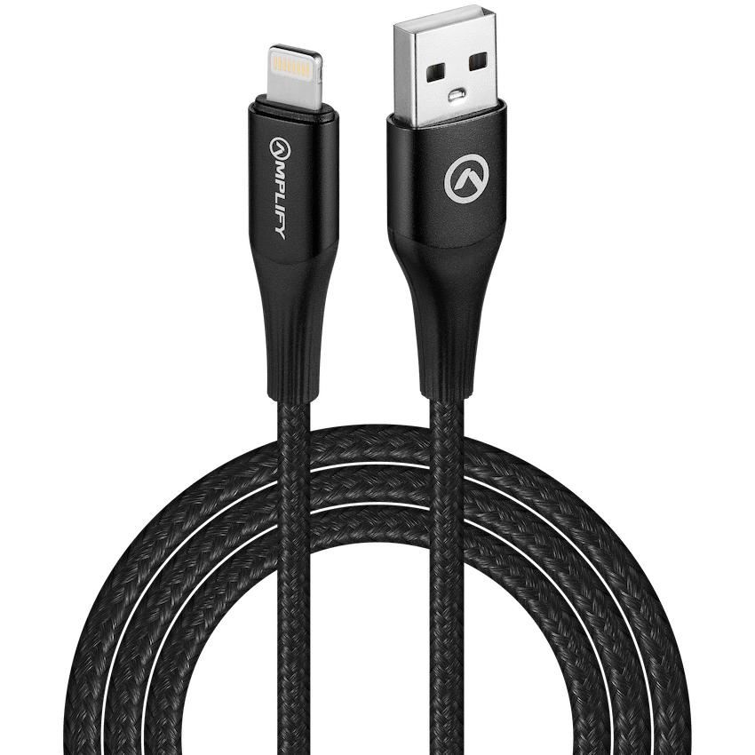 Amplify Linked Series USB to Lightning Braided Cable - Black 1m - Image 3