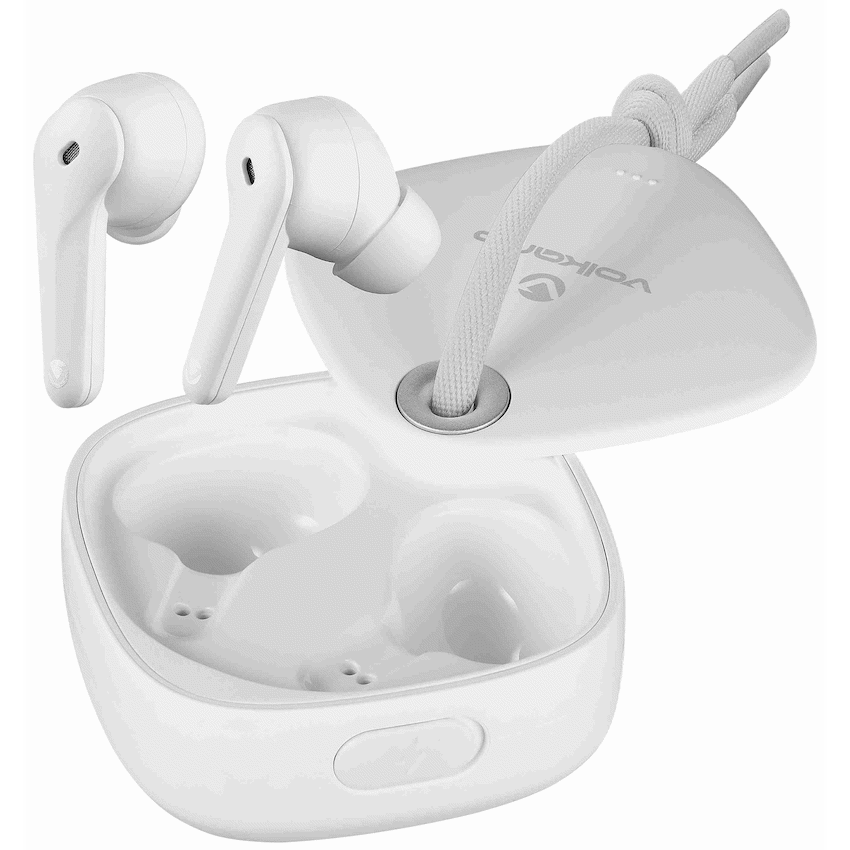 Volkano Ore Series True Wireless Earphones with Charging Case - White - Image 3