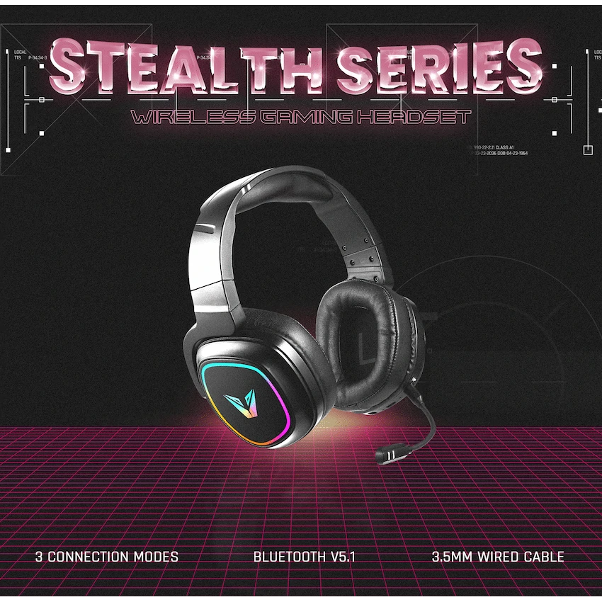 VX Gaming Stealth Series Wireless Gaming Headset - RGB - Image 7