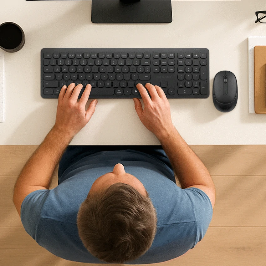 VolkanoX Ignite Bluetooth Wireless Keyboard and Mouse Combo - Graphite - Image 3