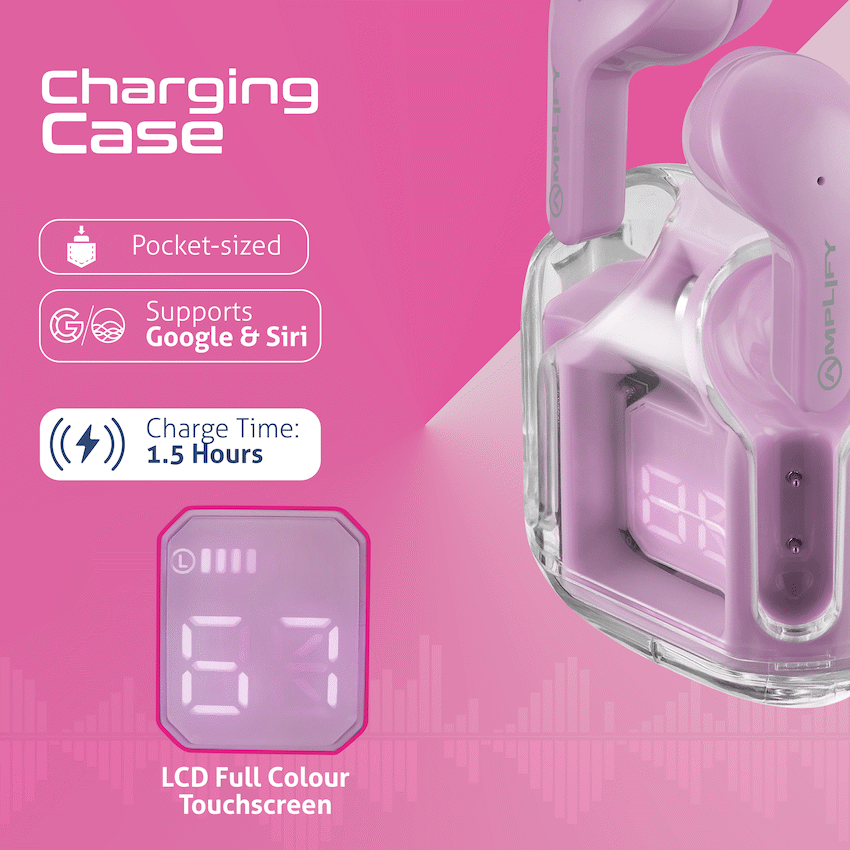 Amplify Lumina Series TWS Earphones - Purple - Image 6